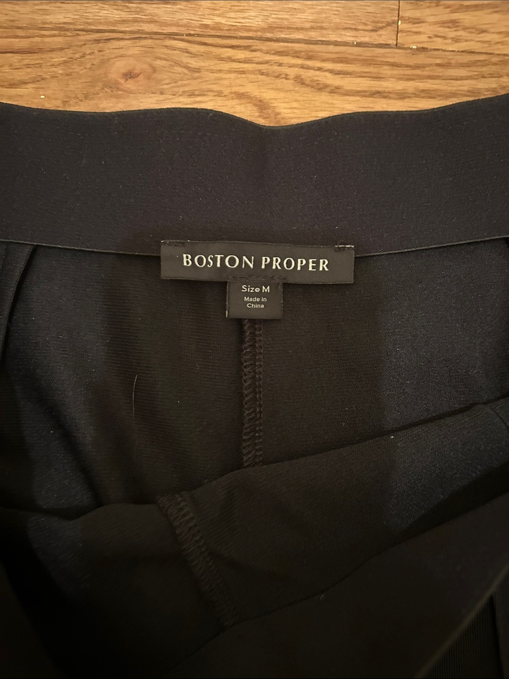 Boston Proper Black Tailored High-Waist Bermuda Shorts - Picture 2 of 5